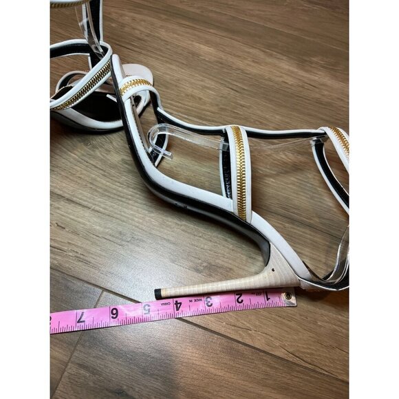 Tom Ford White Chain Ankle Strap heels - Picture 8 of 10